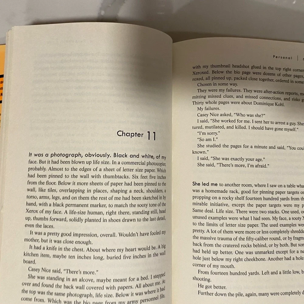 BOOK Hard Cover Lee Child “Personal” J Reacher Novel #1 NY Times First Edition